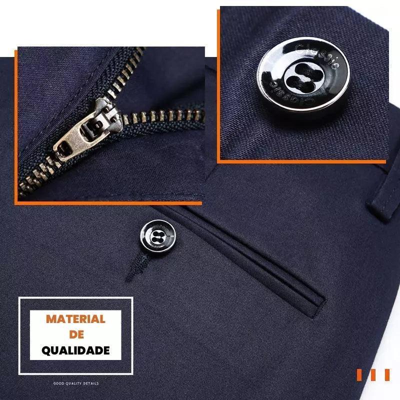 COMPRE 1 E LEVE 2 |  Calça Social Clássica Alfaiataria Gentleman 2024 + Brinde Cinto Social Couro