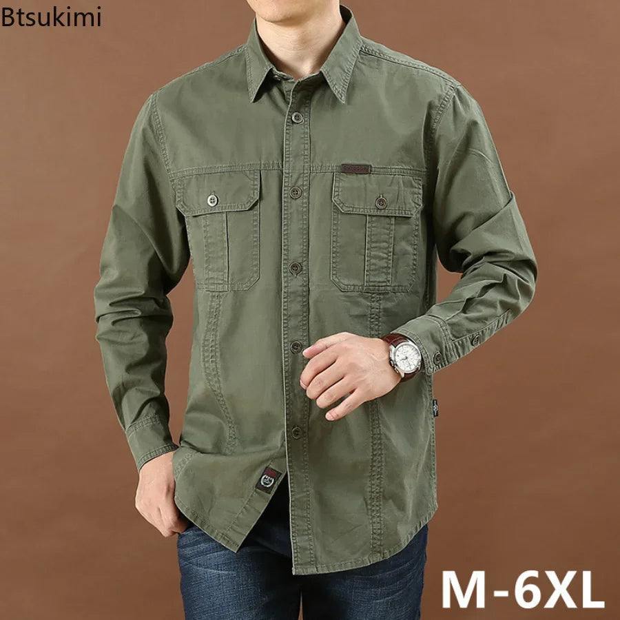 Camisa Cargo Militar Manga Longa Elite Tática