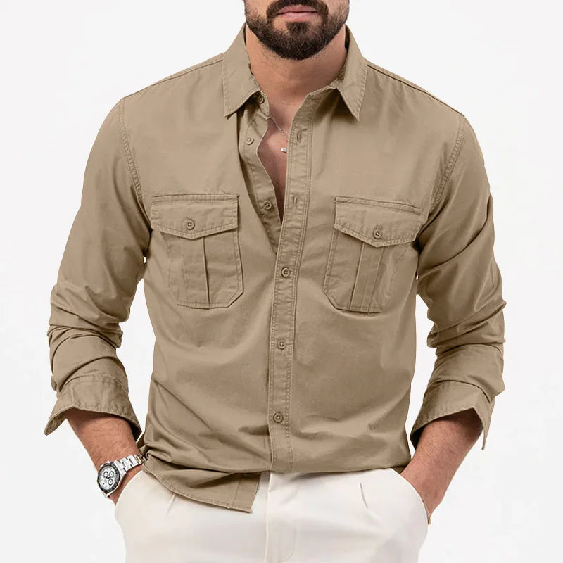 Camisa Cargo Militar Manga Longa Elite Tática