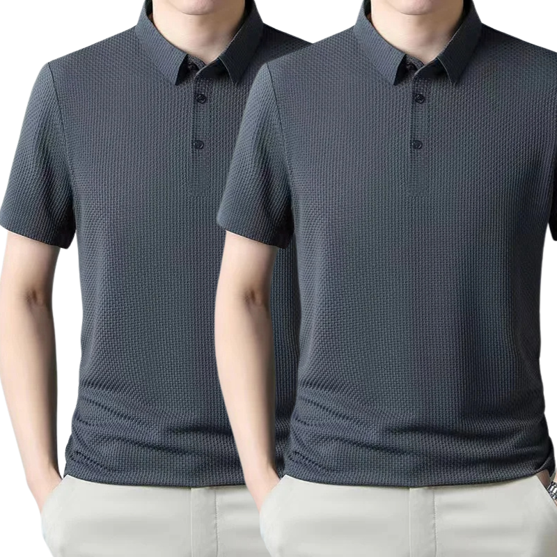 [PAGUE 1 LEVE 2] - Camisa Polo Ultra Fresh Seda Gelo + Relogio de Brinde