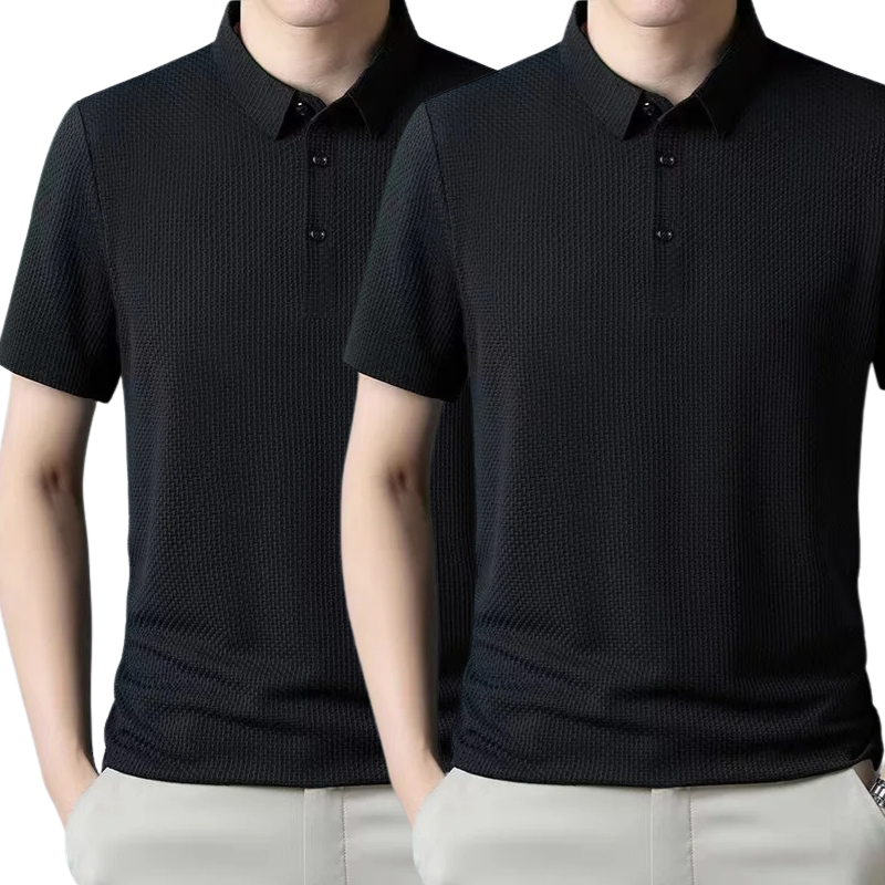 [PAGUE 1 LEVE 2] - Camisa Polo Ultra Fresh Seda Gelo + Relogio de Brinde