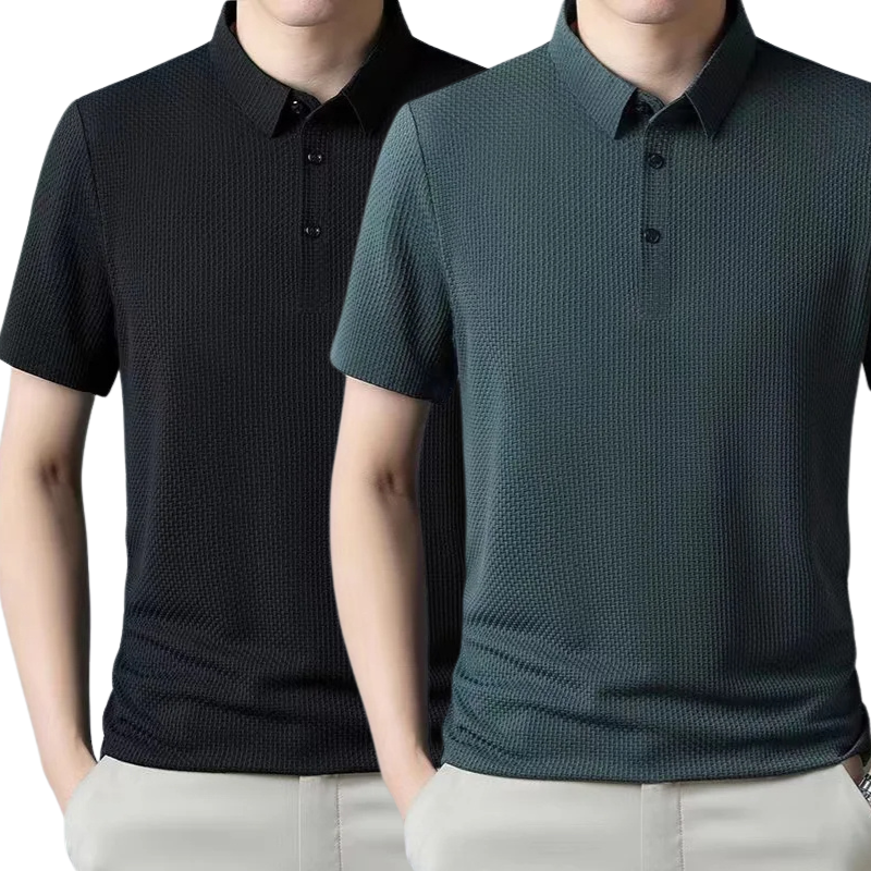 [PAGUE 1 LEVE 2] - Camisa Polo Ultra Fresh Seda Gelo + Relogio de Brinde