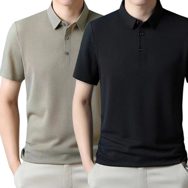 [PAGUE 1 LEVE 2] - Camisa Polo Ultra Fresh Seda Gelo + Relogio de Brinde