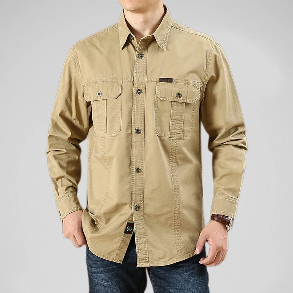 Camisa Cargo Militar Manga Longa Elite Tática